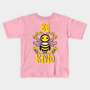 Be kind design with a cute adorable bee illustration Kids T-Shirt